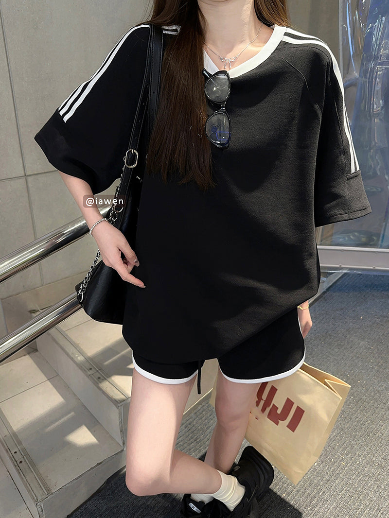 【set】Tシャツ+ショートパンツ２点セットG22785