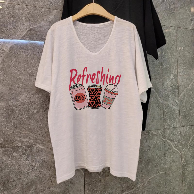 【tops】6色VネックTシャツG22805