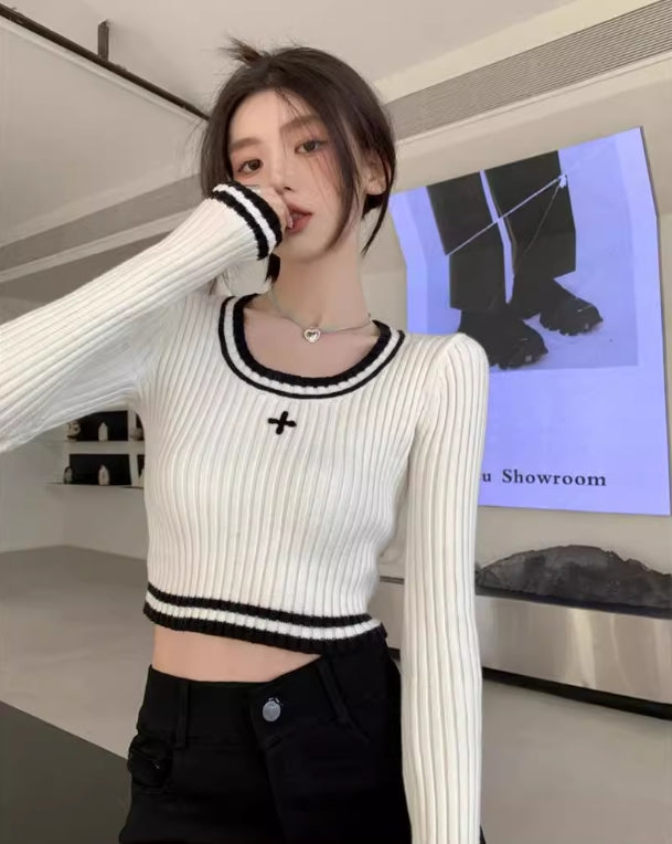 【tops】長袖ニットセーターG22840