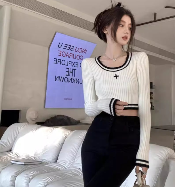 【tops】長袖ニットセーターG22840