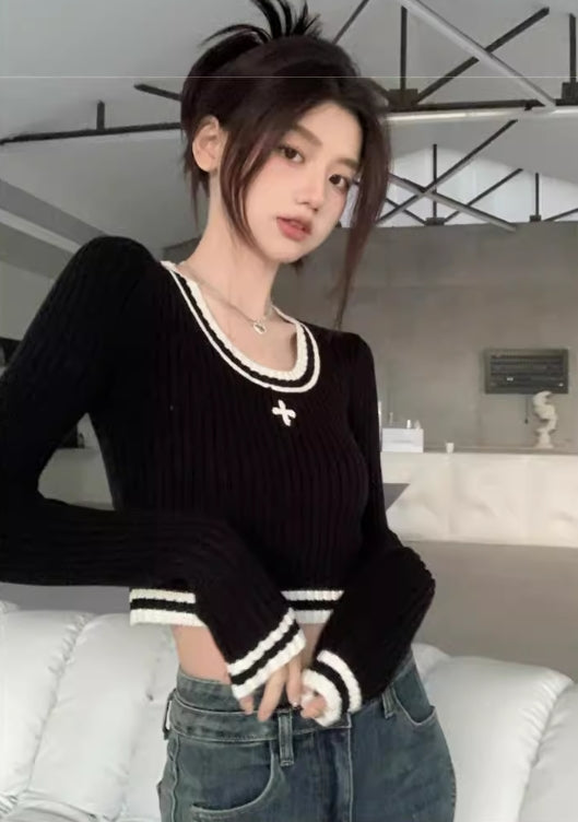 【tops】長袖ニットセーターG22840