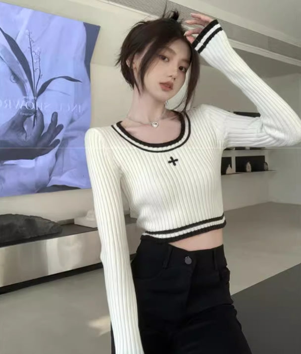 【tops】長袖ニットセーターG22840