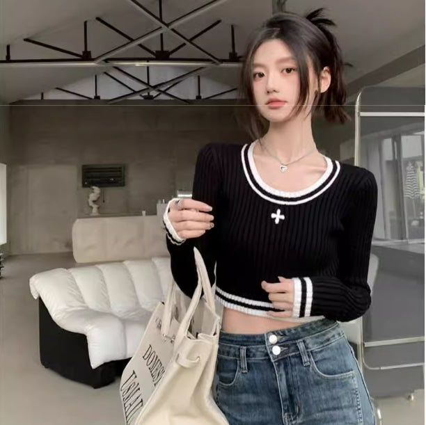 【tops】長袖ニットセーターG22840