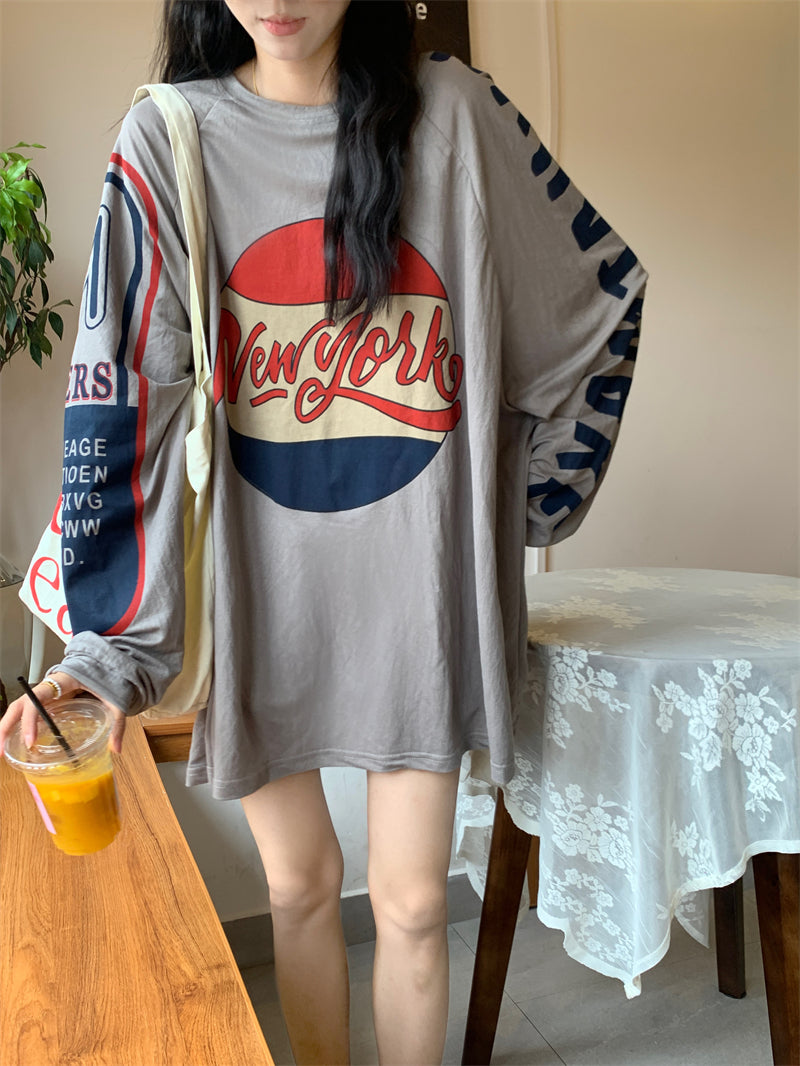 【tops】ラウンドネック長袖TシャツG22848