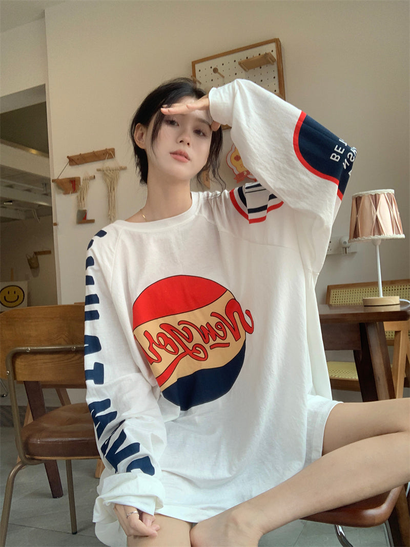 【tops】ラウンドネック長袖TシャツG22848