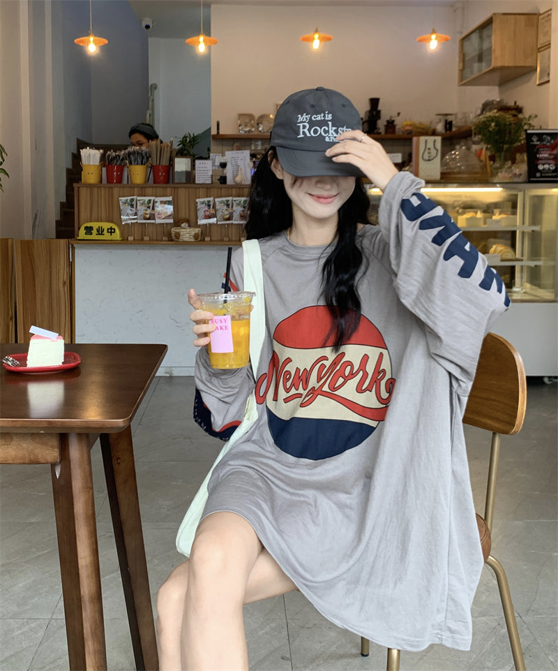 【tops】ラウンドネック長袖TシャツG22848