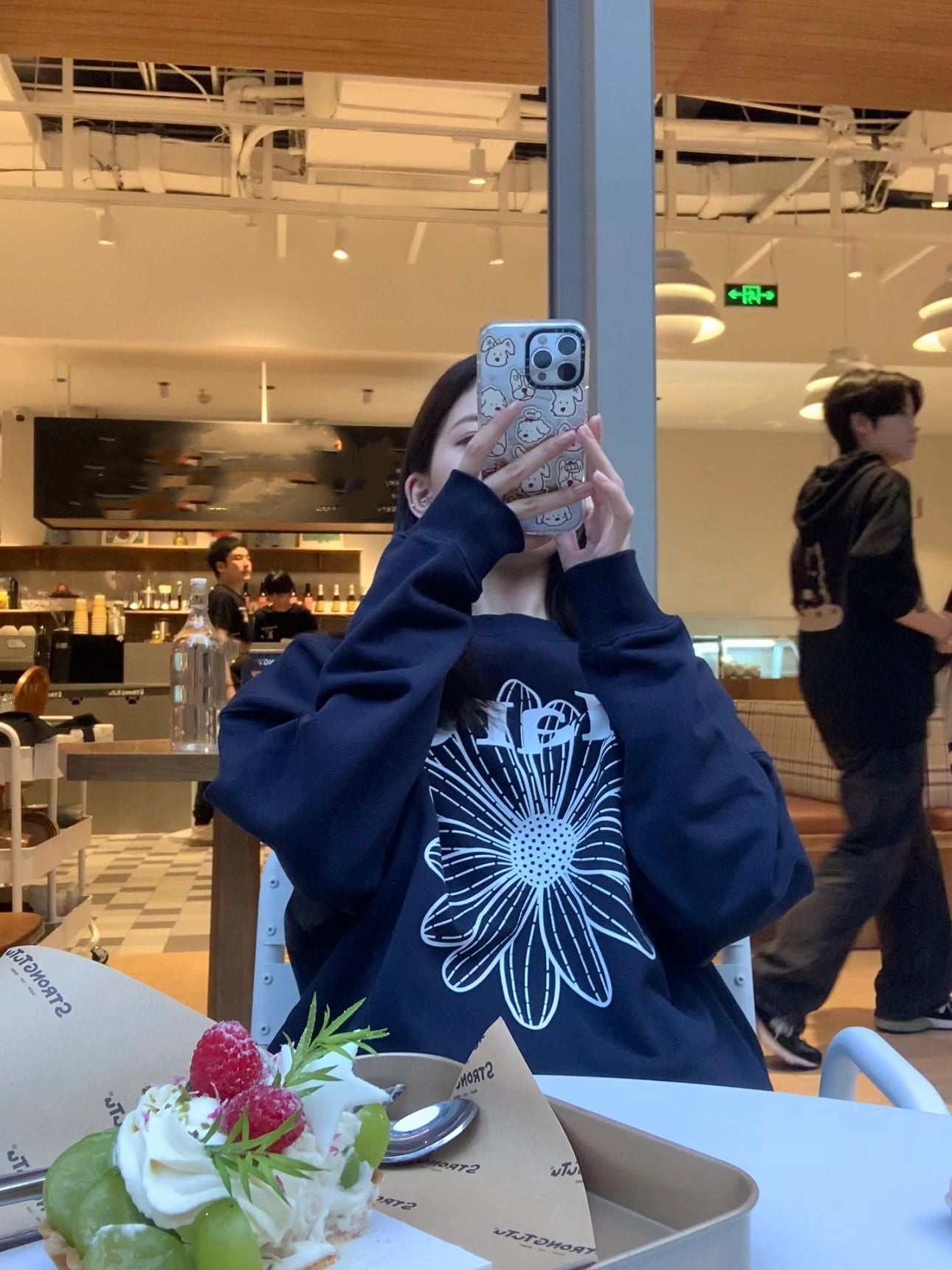 【tops】ラウンドネック長袖パーカーG22853