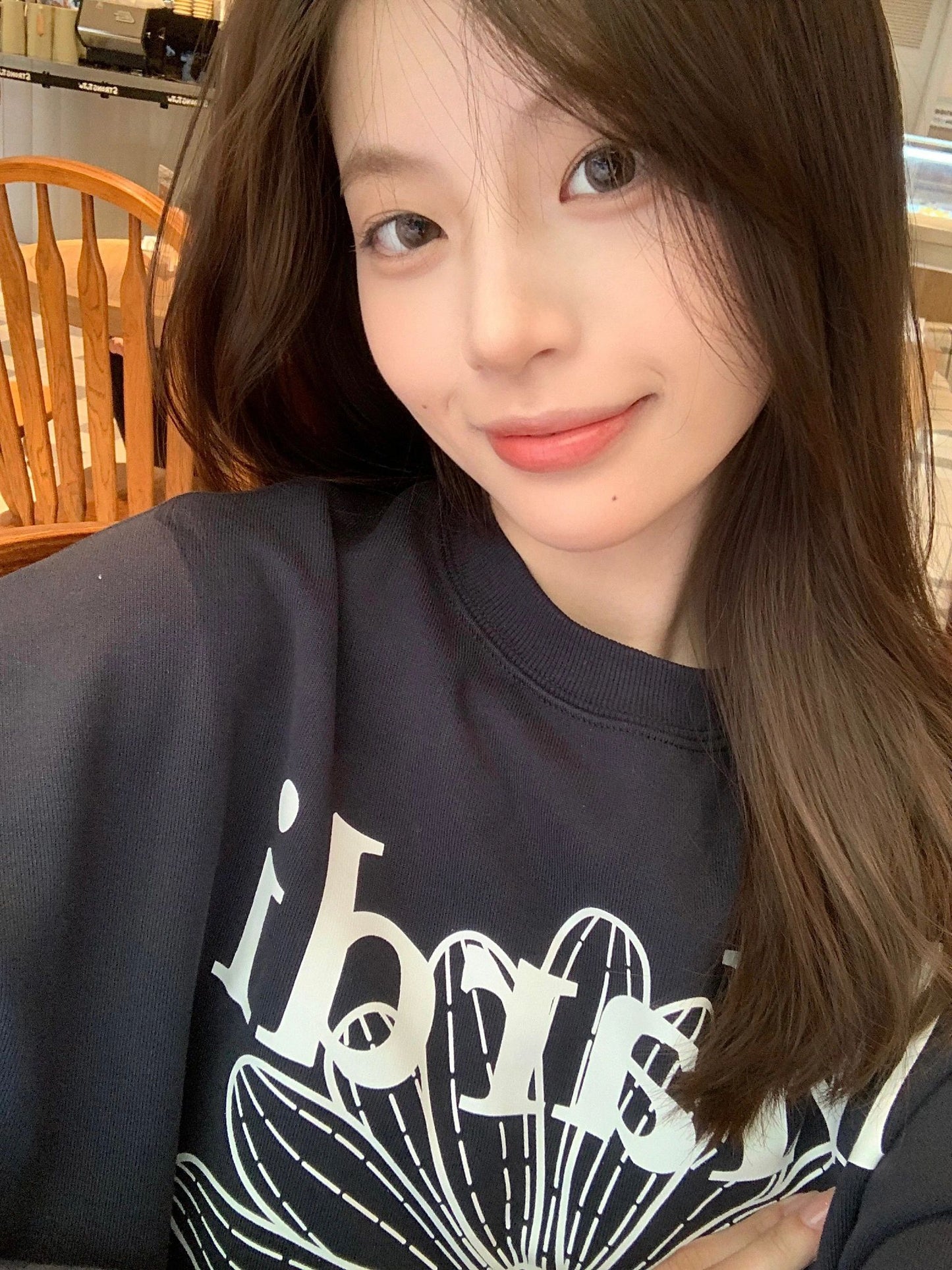 【tops】ラウンドネック長袖パーカーG22853