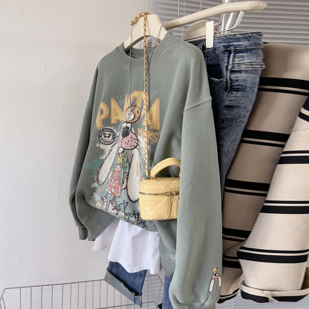 【tops】薄手カートゥーンパーカーG22861