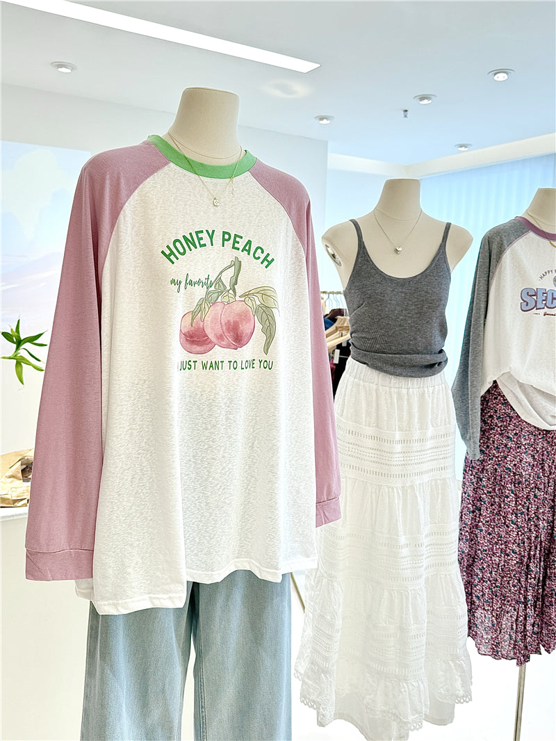 【tops】ラグランスリーブTシャツG22883