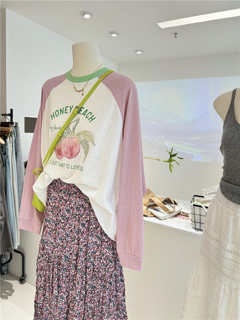 【tops】ラグランスリーブTシャツG22883