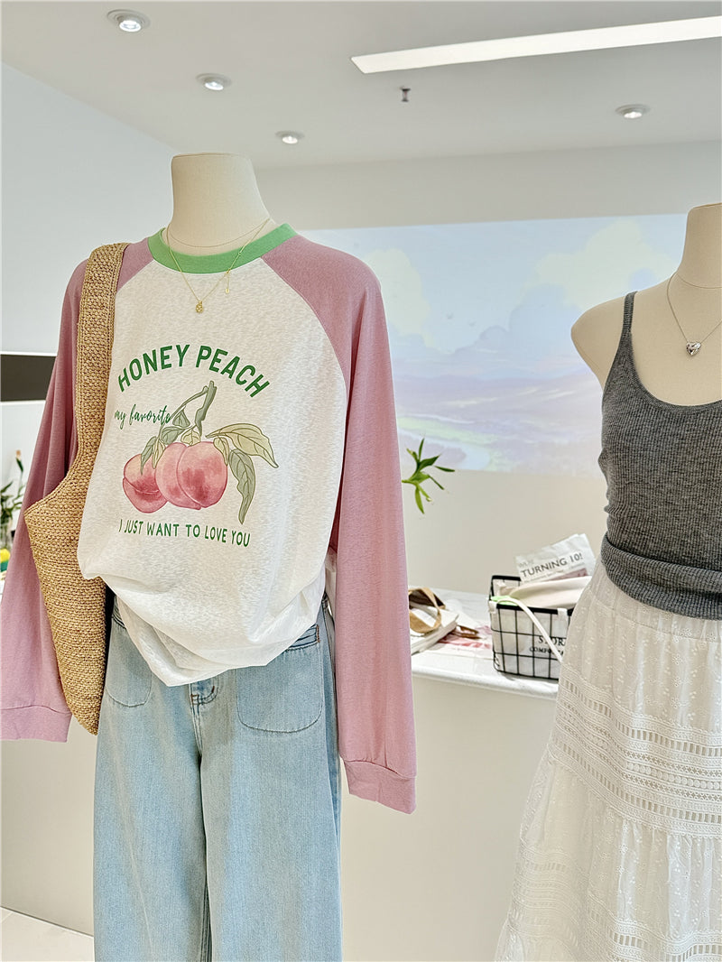 【tops】ラグランスリーブTシャツG22883