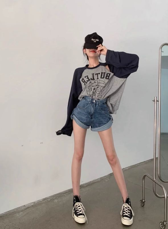 【tops】透かし彫り長袖TシャツG22884