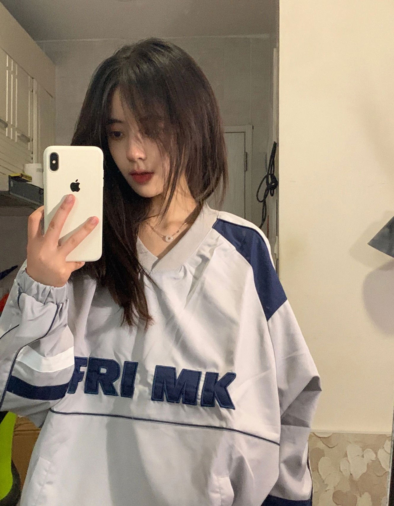 【tops】長袖切り替えトップスG22897