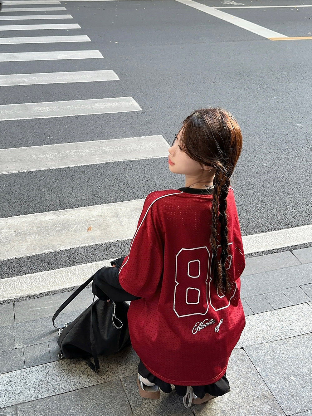 【tops】偽二つ切り替え長袖TシャツG22906