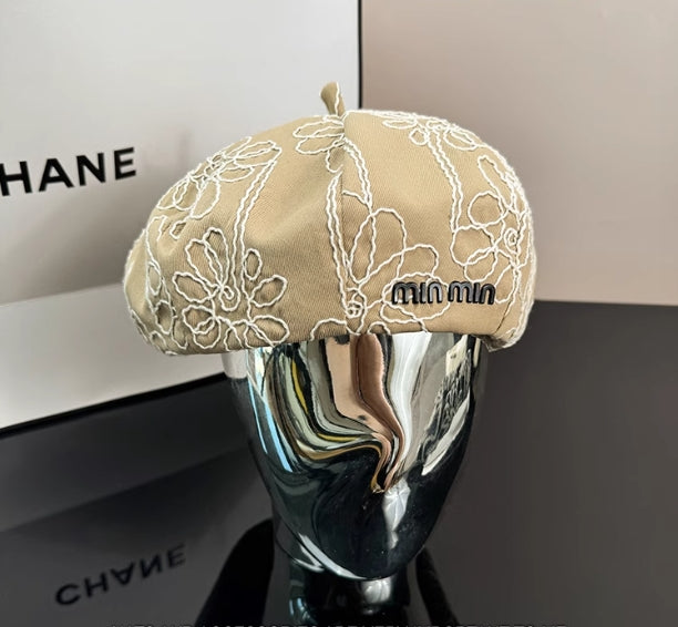 【小物】3色小顔効果ベレー帽G22969