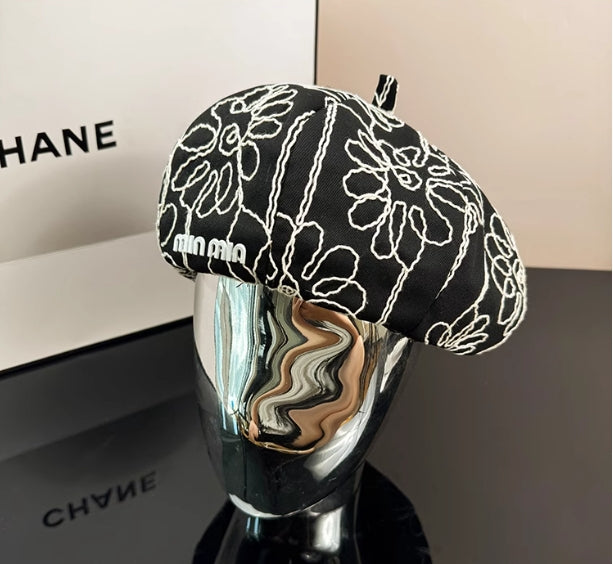 【小物】3色小顔効果ベレー帽G22969