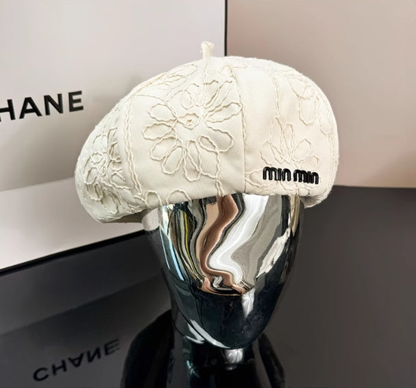 【小物】3色小顔効果ベレー帽G22969