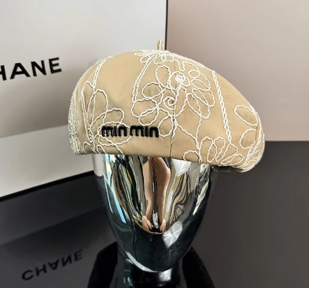 【小物】3色小顔効果ベレー帽G22969