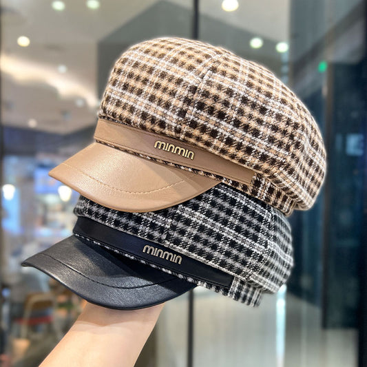 【小物】3色小顔効果ベレー帽G22977