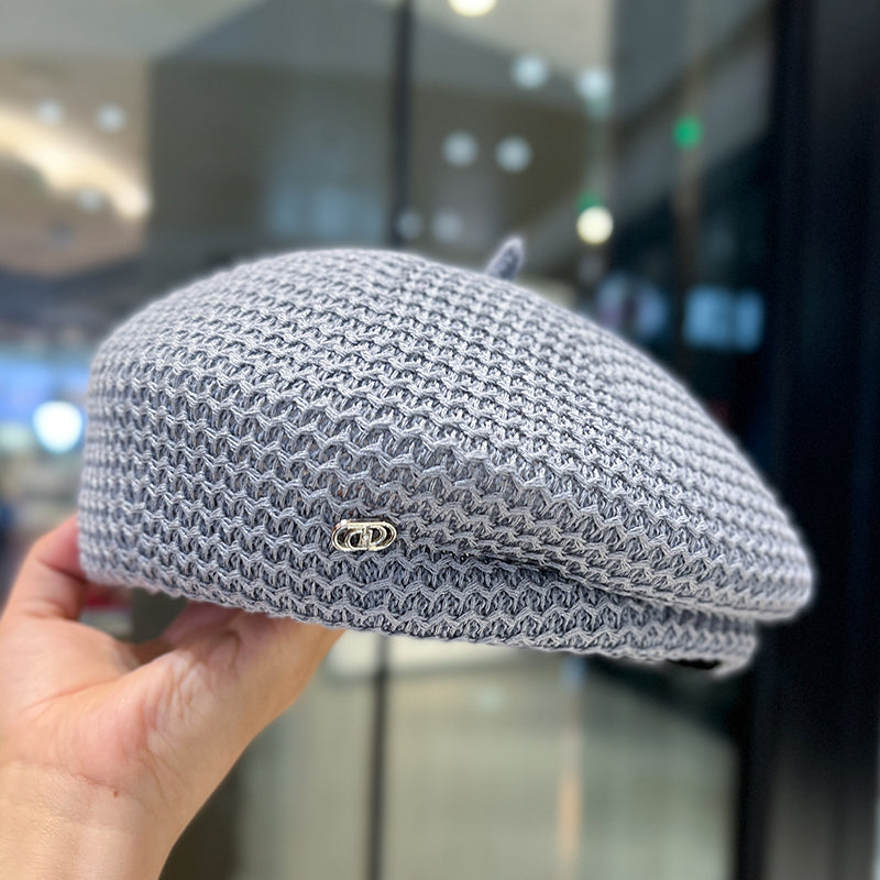 【小物】5色小顔効果ベレー帽G22978