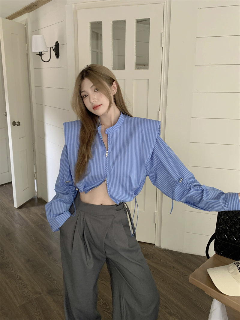 【tops】デザイン長袖シャツG22987