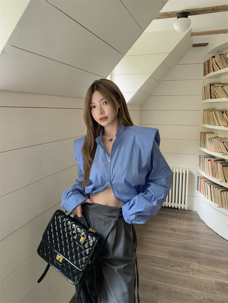 【tops】デザイン長袖シャツG22987