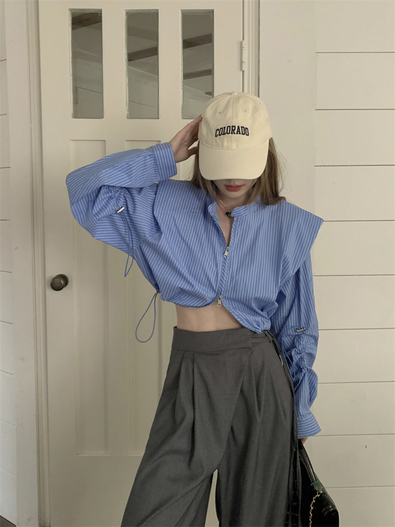 【tops】デザイン長袖シャツG22987