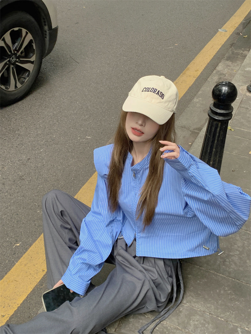 【tops】デザイン長袖シャツG22987