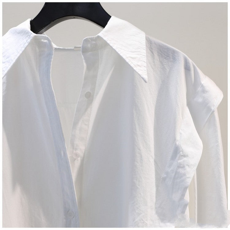 【tops】フリル長袖ブラウスG22994