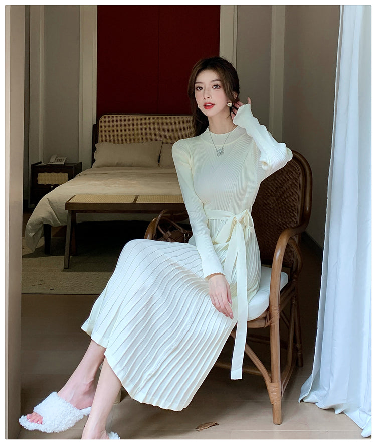 【dress】OL通勤ニットワンピースG23005