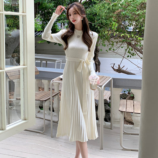 【dress】OL通勤ニットワンピースG23005