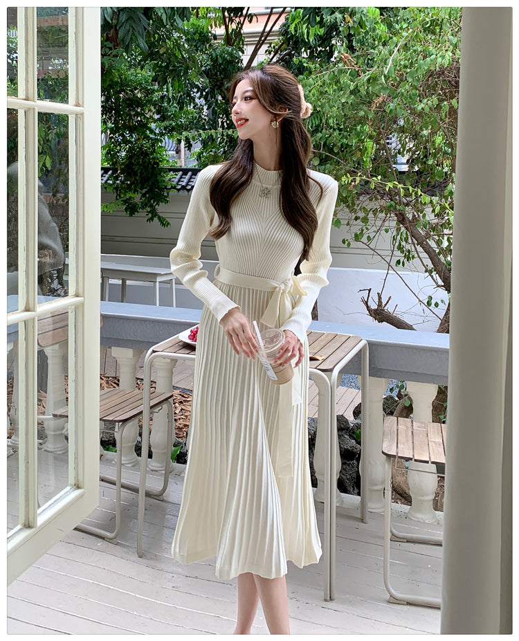 【dress】OL通勤ニットワンピースG23005