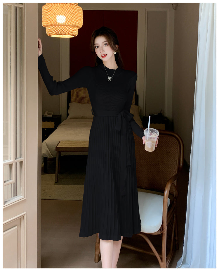 【dress】OL通勤ニットワンピースG23005