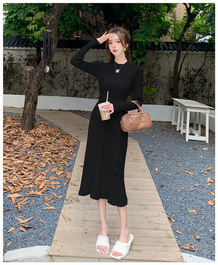 【dress】OL通勤ニットワンピースG23005