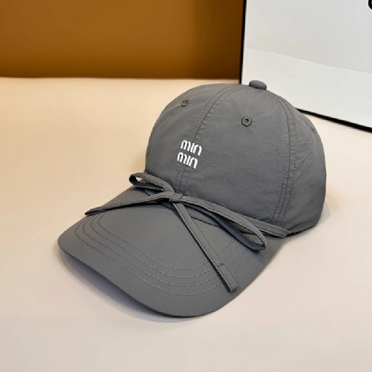 【小物】4色リボンベースボール キャップG23007