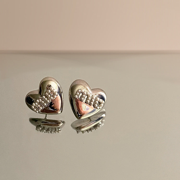 【小物】ハート柄ピアスアクセサリーG23031