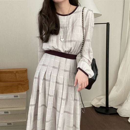 【dress】チェック柄デートワンピースG23047