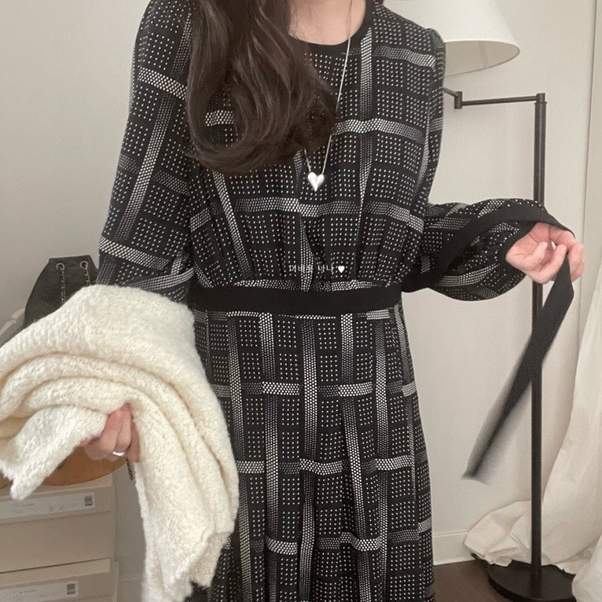 【dress】チェック柄デートワンピースG23047
