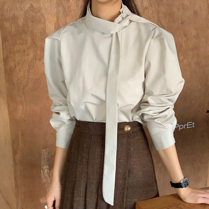 【tops】無地パフスリーブシャツG23049