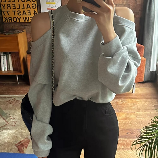 【tops】オープンショルダーパーカーG23055