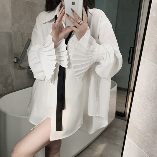 【tops】ネクタイ付きシャツG23060