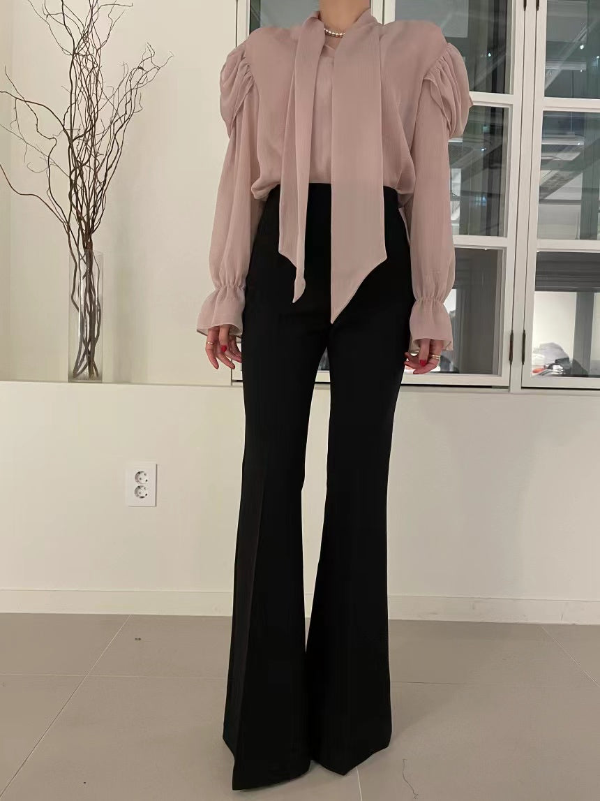 【tops】VネックフレアスリーブブラウスG23062