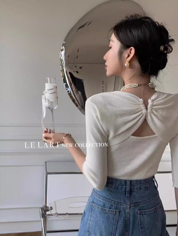 【tops】バックで綺麗TシャツG23106