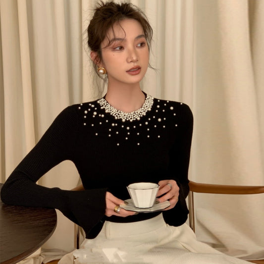 【tops】フレアスリーブニットセーターG23110