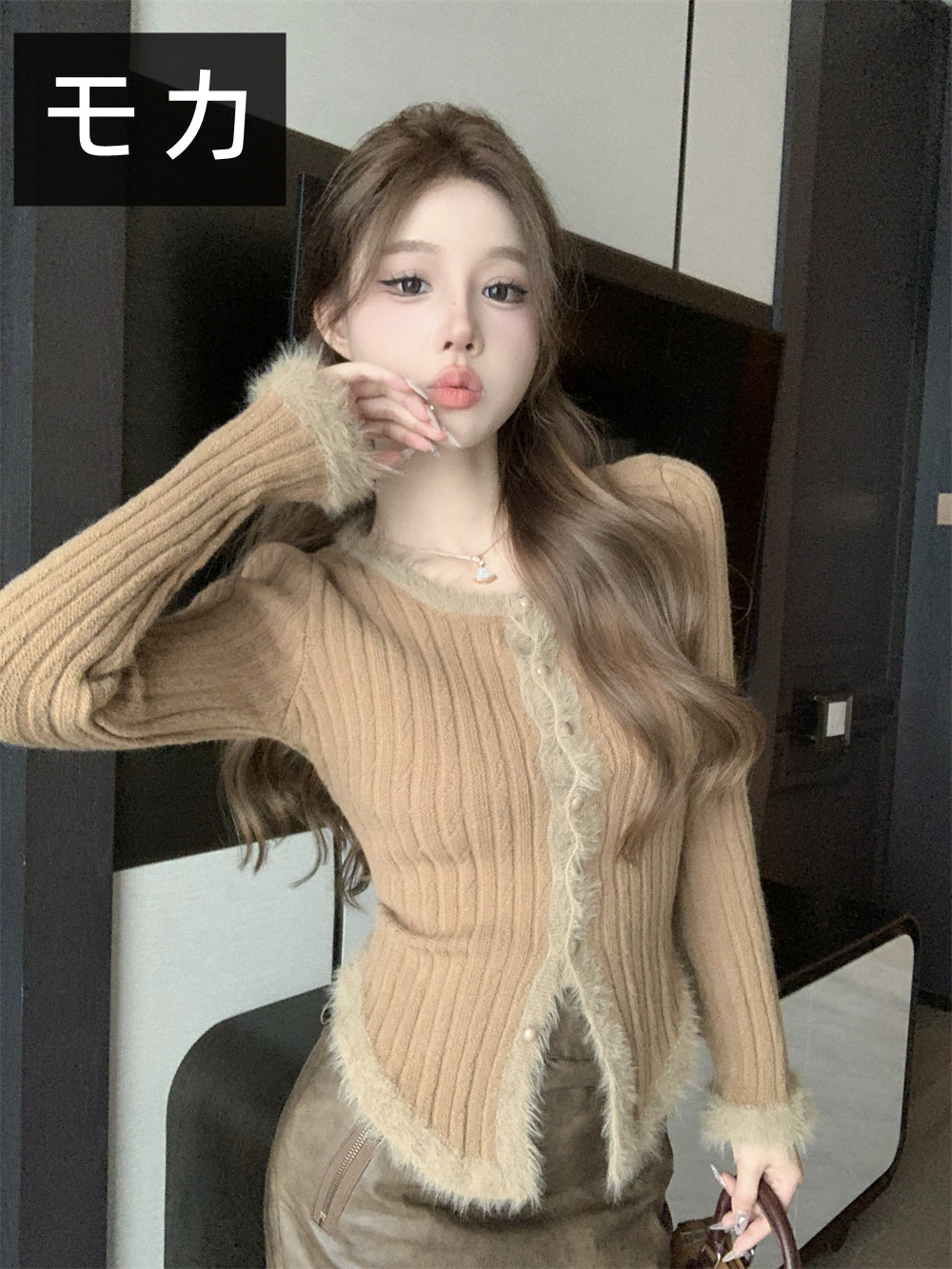 【tops】長袖ニットセーターG23117