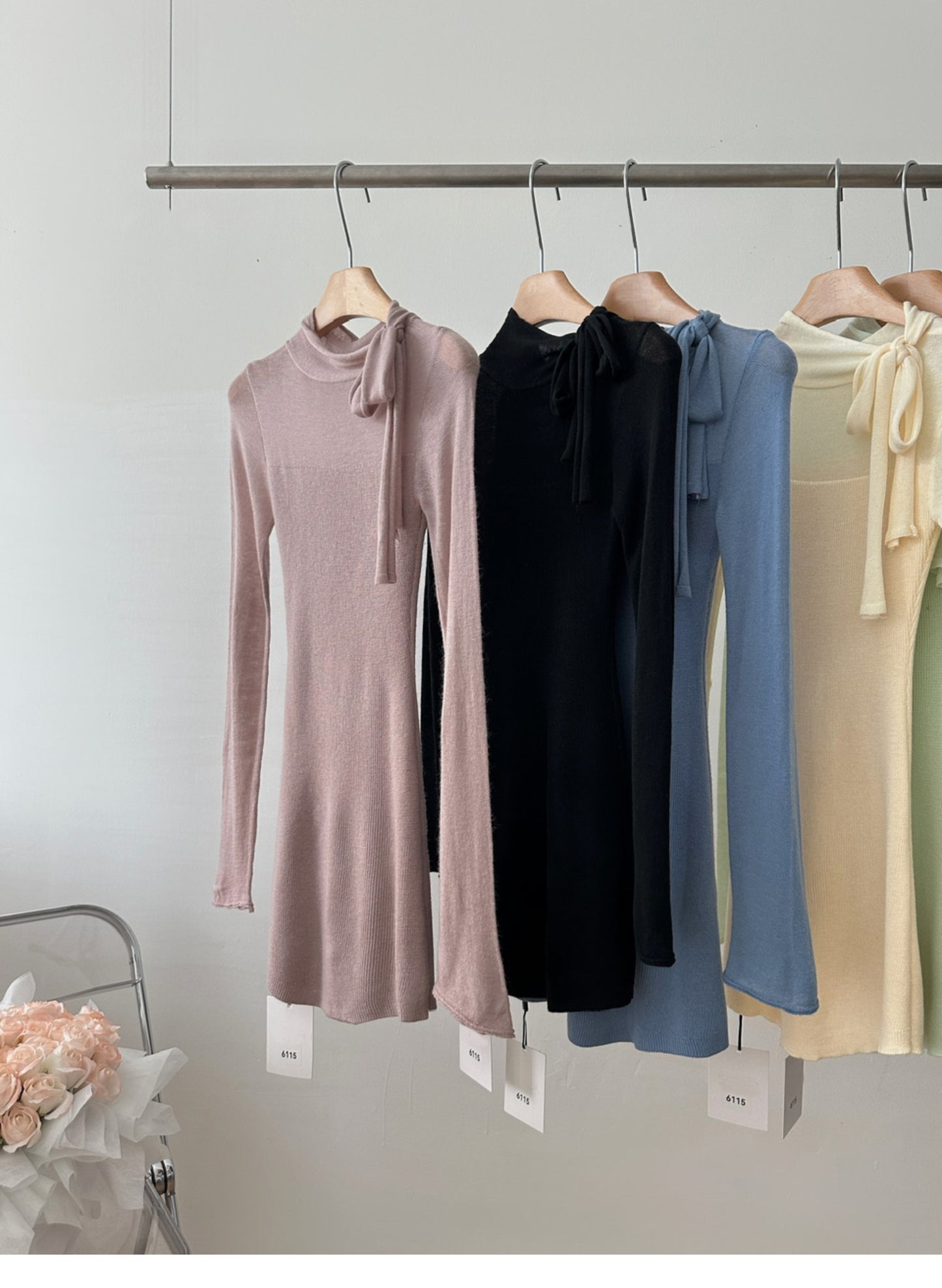 【dress】セクシーニットワンピースG23163