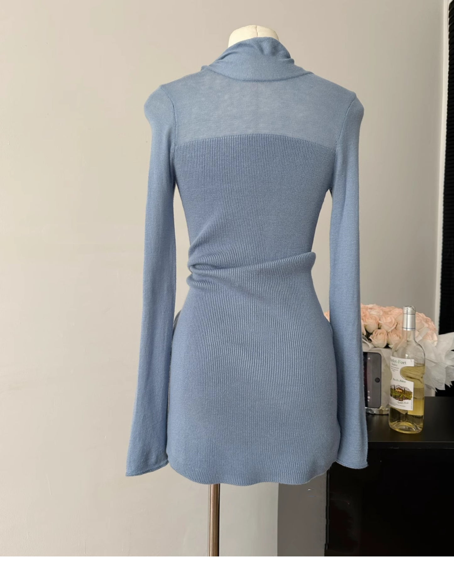 【dress】セクシーニットワンピースG23163