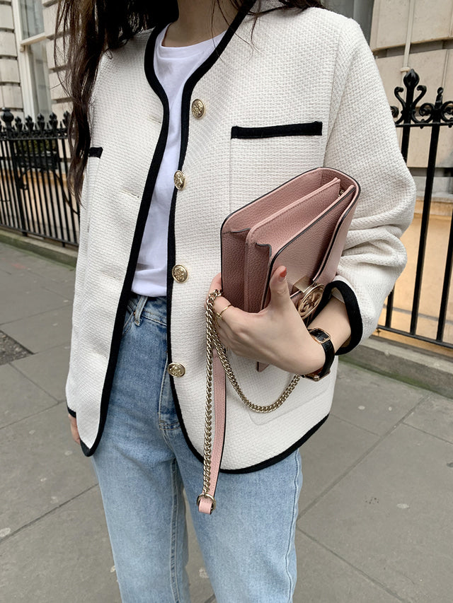 【outer】ラウンドネックポケット付きアウターG23186