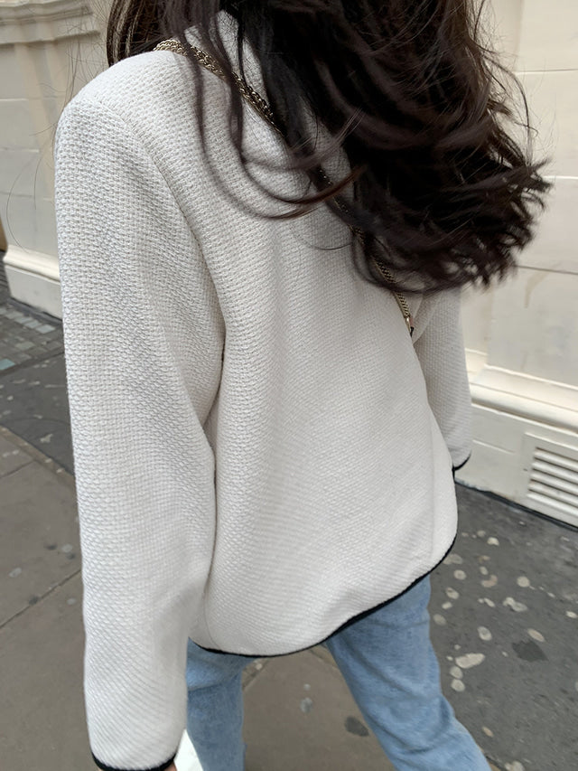 【outer】ラウンドネックポケット付きアウターG23186